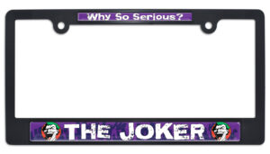 Joker Black 2026 License Plate Frame
