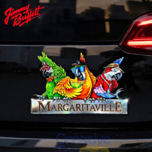 Jimmy Buffett Margaritaville Car Name Badge Emblem Version 4