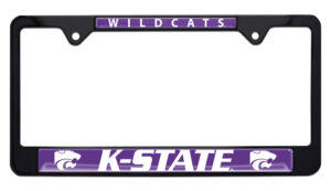 Kansas State University Wildcats Black 2026 License Plate Frame