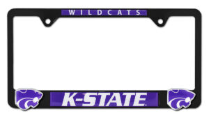 K-State Wildcats Black 2026 License Plate Frame