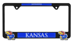 Kansas Jayhawks Black 2026 License Plate Frame