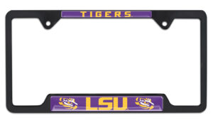 LSU Tigers Black 2026 License Plate Frame