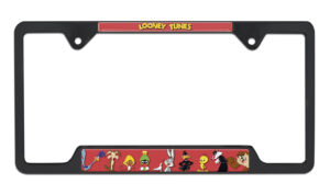 Looney Tunes Open Corners Black 2026 License Plate Frame