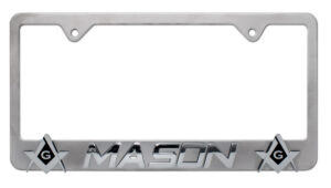 Mason Brushed 2026 License Plate Frame