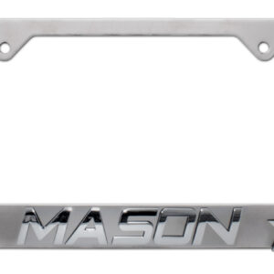 Mason Brushed 2026 License Plate Frame