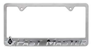 Masonic Past Master Matte 2026 License Plate Frame