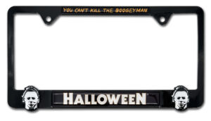 Halloween Boogeyman All 2026 License Plate Frame