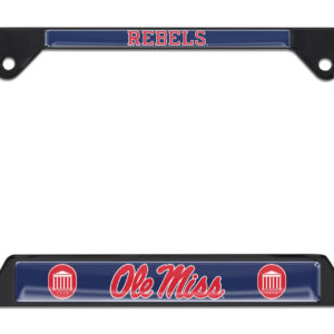 Ole Miss Rebels Black 2026 License Plate Frame