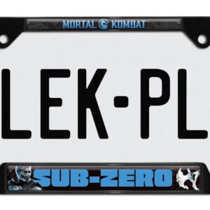 Mortal Kombat Sub-Zero Black Open 2026 License Plate Frame