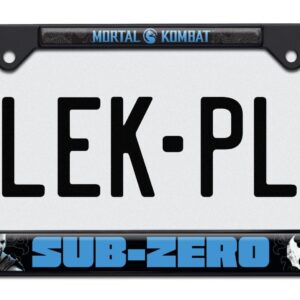 Mortal Kombat Sub-Zero Black Standard 2026 License Plate Frame