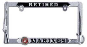 U.S. Marines Retired 2026 License Plate Frame