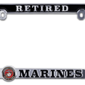 U.S. Marines Retired 2026 License Plate Frame
