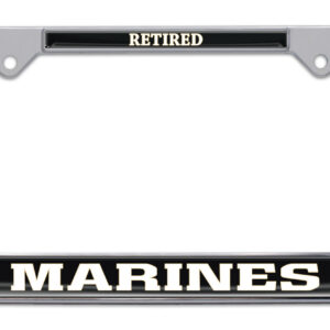 Marines Retired 2026 License Plate Frame