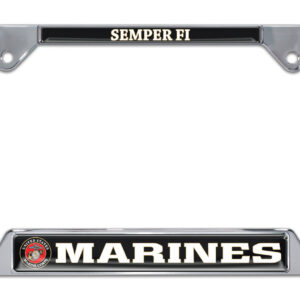Full-Color Marines Semper Fi Open 2026 License Plate Frame