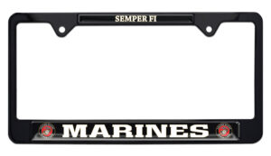 Marines Semper Fi Black 2026 License Plate Frame