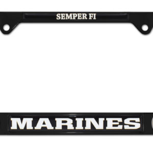 Marines Black 2026 License Plate Frame