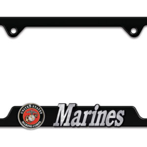 Marines Black Open 2026 License Plate Frame