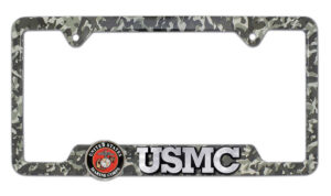 Marines USMC Camo Open 2026 License Plate Frame
