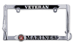 Marines Veteran All 2026 License Plate Frame
