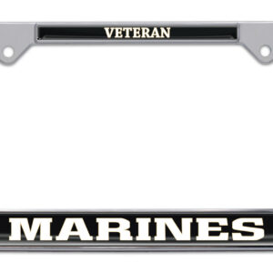Marines Veteran 2026 License Plate Frame