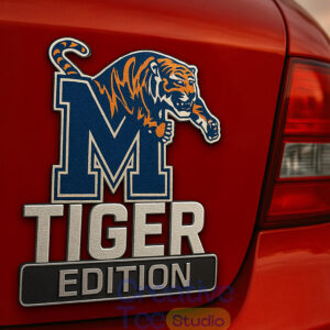 Memphis Tigers Car Name Badge Emblem