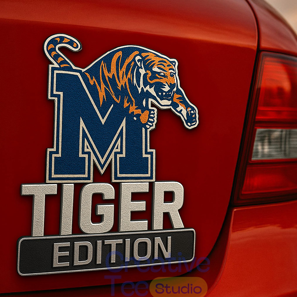 Memphis Tigers Car Name Badge Emblem 1 Memphis Tigers Car Name Badge Emblem