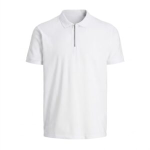 All-Over-Print Men Zip Polo Shirt (Custom-Made)