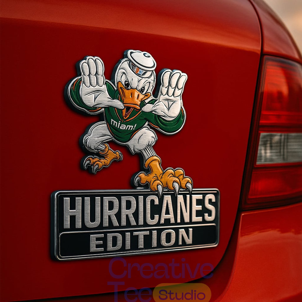 Miami Hurricanes Name Badge Emblem 1 Miami Hurricanes Name Badge Emblem