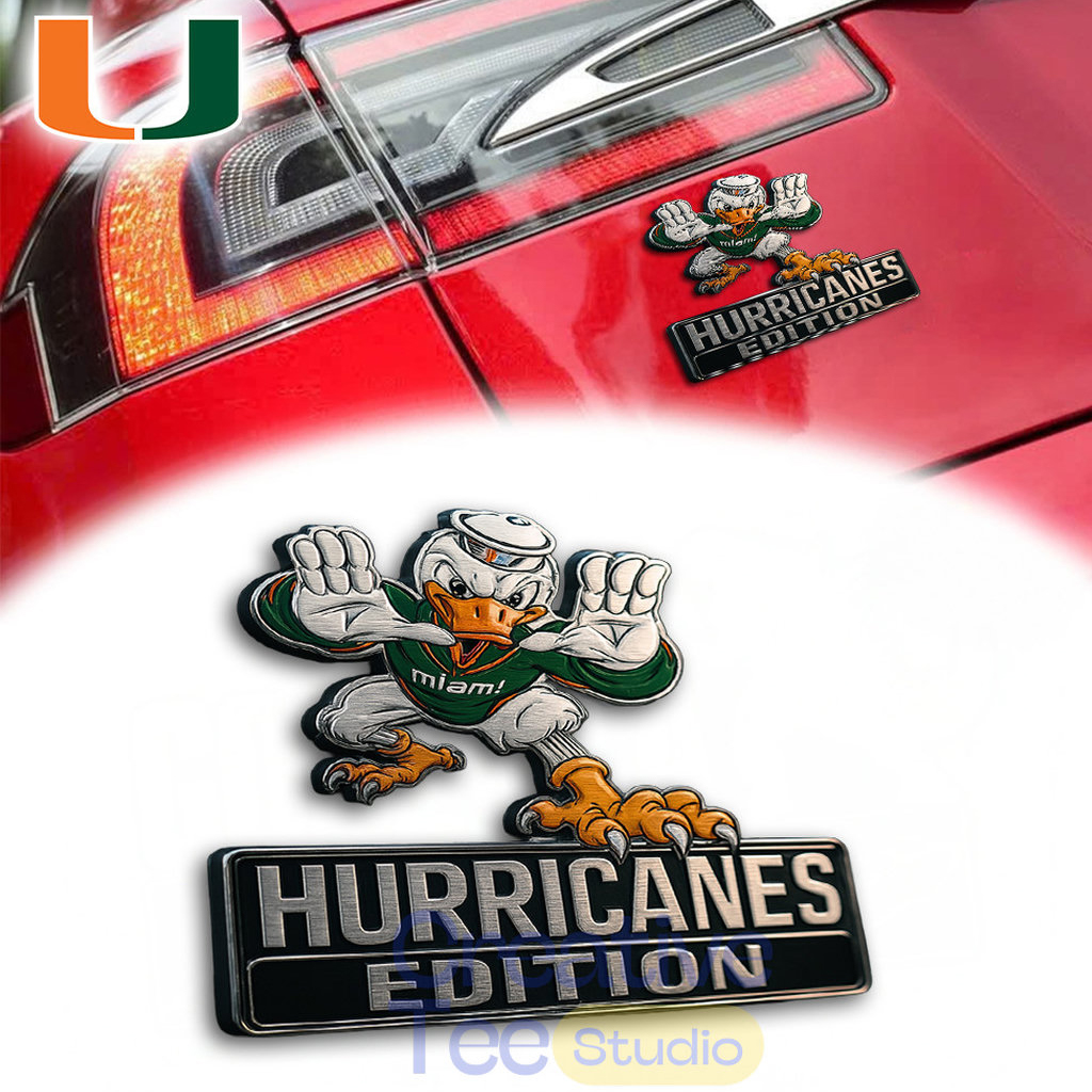 Miami Hurricanes Name Badge Emblem 2 Miami Hurricanes Name Badge Emblem