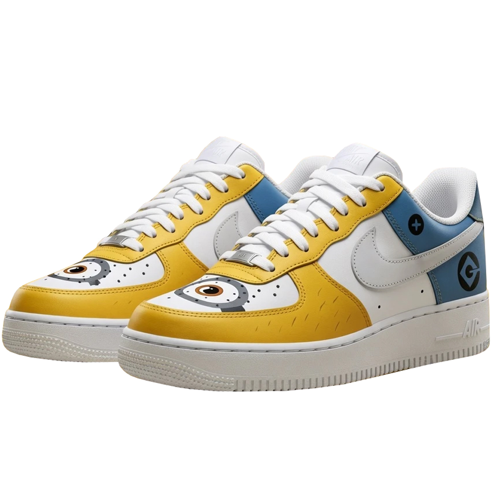 Minions Character Graphic Air Force 1 Shoes Sneakers for Animation Fans 1 Minions Character Graphic Air Force 1 Shoes Sneakers for Animation Fans