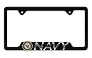 Navy Black Cutout 2026 License Plate Frame