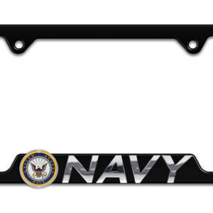 Navy Black Cutout 2026 License Plate Frame