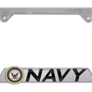 Navy Cutout 2026 License Plate Frame