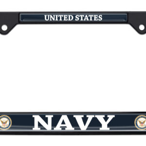 US Navy Black 2026 License Plate Frame