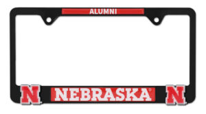 Nebraska Alumni Black 2026 License Plate Frame