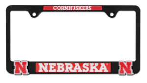 Nebraska Cornhuskers Black 2026 License Plate Frame