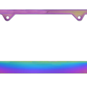 Prismatic Neon 2026 License Plate Frame