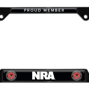 National Rifle Association Open Corner Black 2026 License Plate Frame