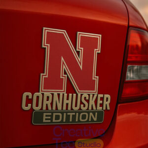 Nebraska Cornhuskers Car Name Badge Emblem
