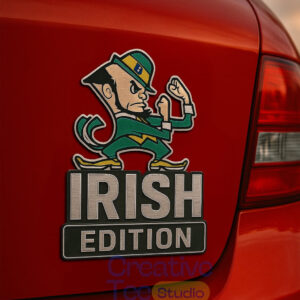 Notre Dame Fighting Irish Car Name Badge Emblem