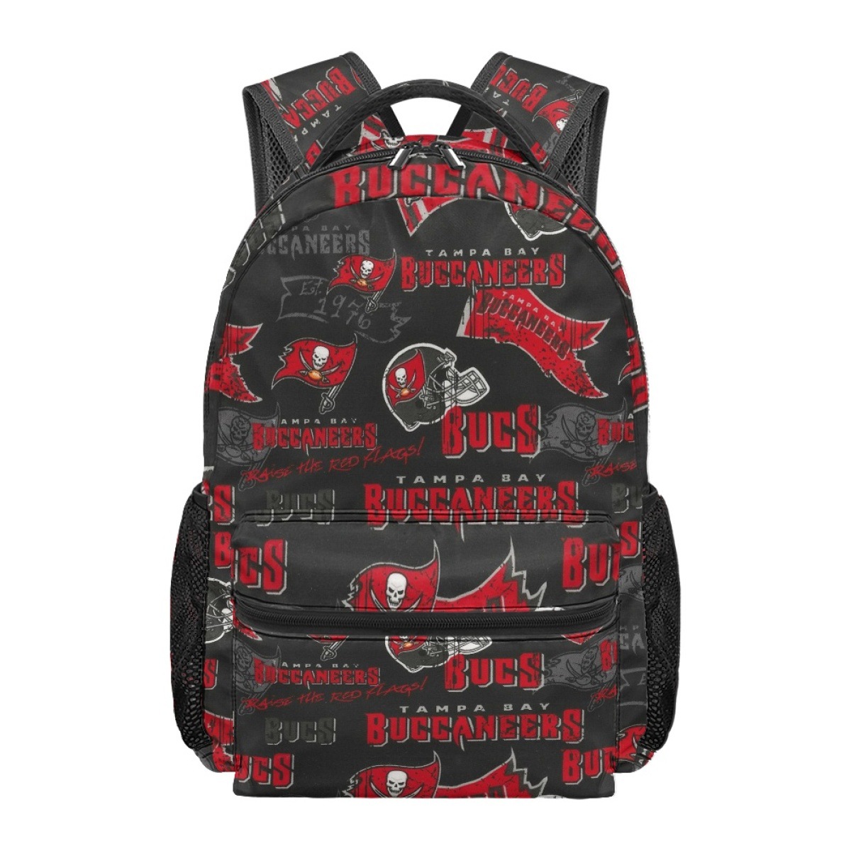 Tampa Bay Buccaneers Red Black School Backpack 1 Tampa Bay Buccaneers Red Black School Backpack