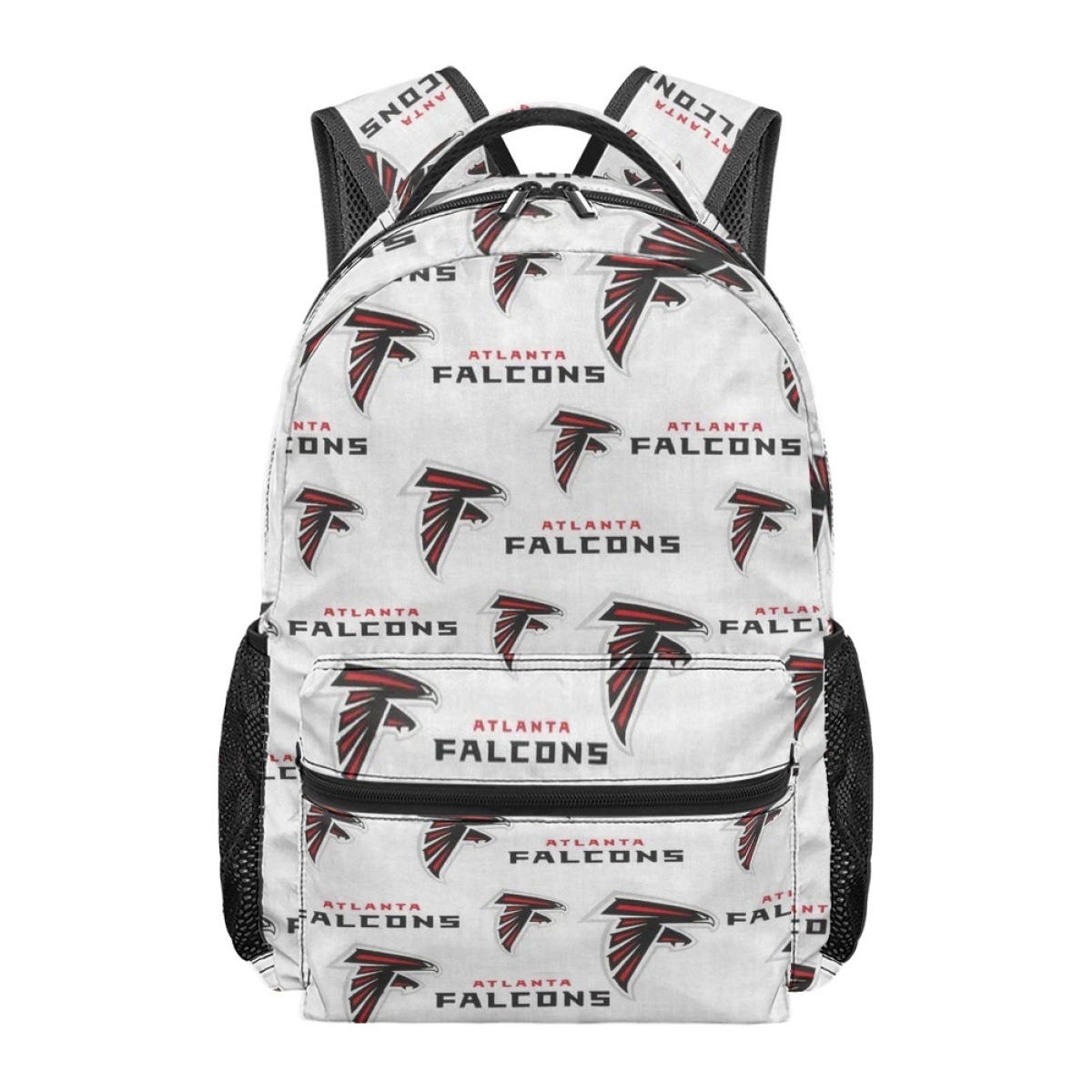 Atlanta Falcons White Black School Backpack 1 Atlanta Falcons White Black School Backpack