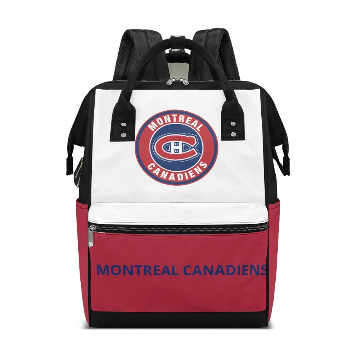 Montreal Canadiens Team Logo School Backpack 1 Montreal Canadiens Team Logo School Backpack