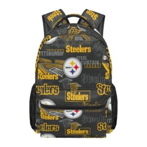 Pittsburgh Steelers Black Gold School Backpack