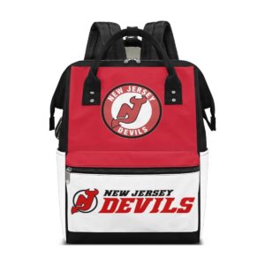 New Jersey Devils Team Logo School Backpack