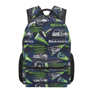 Seattle Seahawks Action Green School Backpack