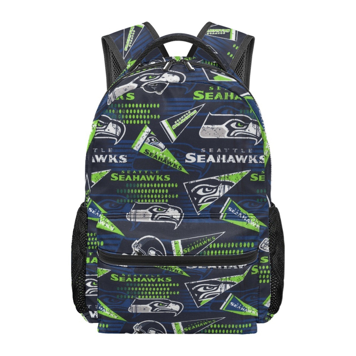 Seattle Seahawks Action Green School Backpack 1 Seattle Seahawks Action Green School Backpack