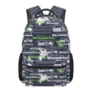 Seattle Seahawks Repeat Logo School Backpack