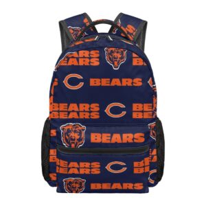 Chicago Bears Navy Orange School Backpack