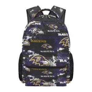 Baltimore Ravens Purple Black School Backpack